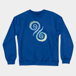 Zen Gradient Swirl Pattern Crewneck Sweatshirt